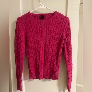 GAP Fuchsia Cable Knit Sweater